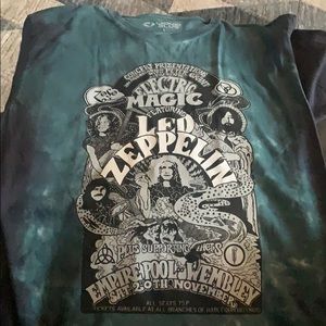 Tie Dye Led Zeppelin Oversized Tee